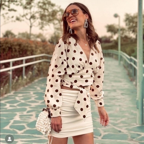 ZARA Polka Dot Top 3505/674 - Picture 9 of 16